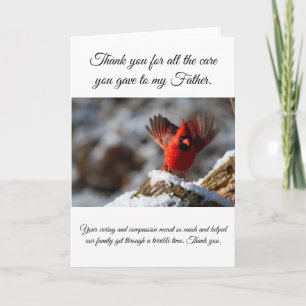 Tack för att ta hand om min Far-sjuksköterska Kort