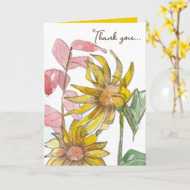 Tack för att tro mig i mig solblommor kort