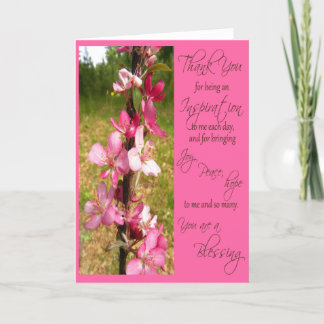 Tack för att vara en inspiration - kort