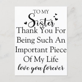 Tack för att vara i mitt liv helg vykort