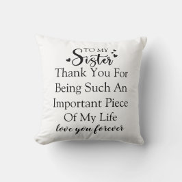 Tack för att vara i mitt liv kudde