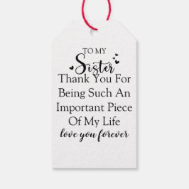 Tack för att vara i mitt liv presentetikett