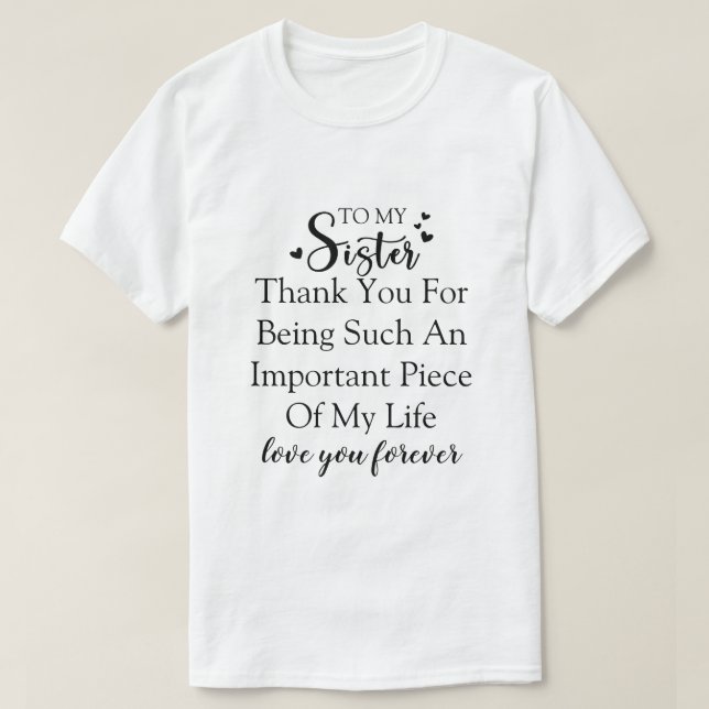 Tack för att vara i mitt liv t shirt (Design framsida)