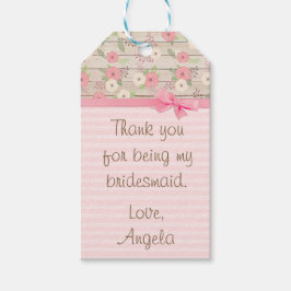 Tack för att vara min Bridesmaid Gift-Märkre Presentetikett