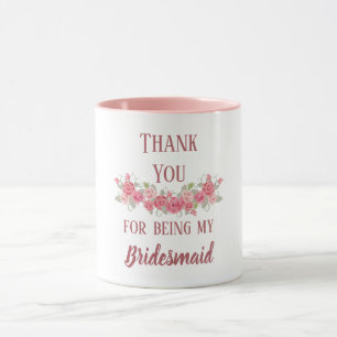 Tack för att vara min bridesmaid mugg