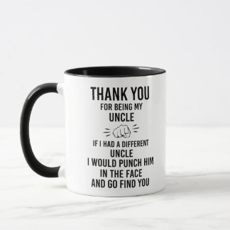 Tack för att vara min farbror Funny-kaffe Mugg