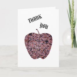 Tack för att vara min lärarinna. kort