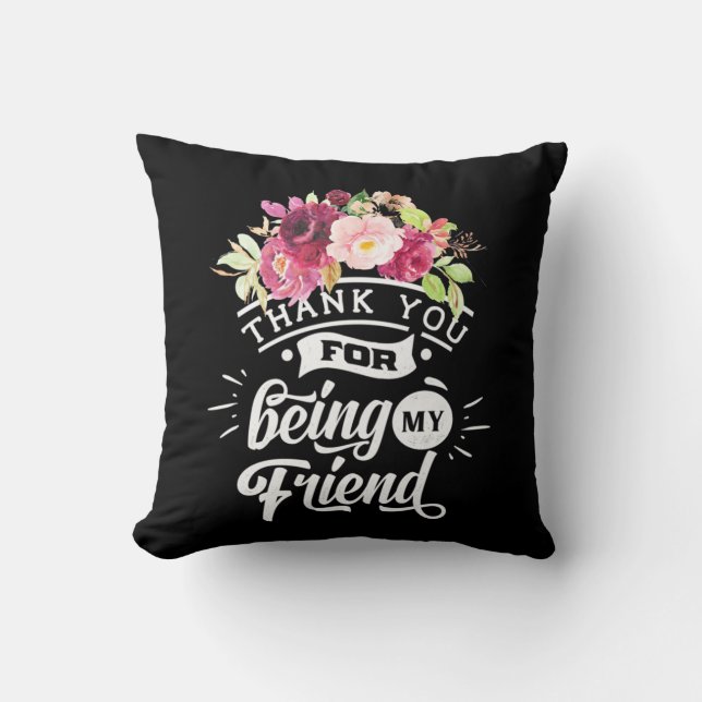Tack för att vara mina vänner kudde (Framsida)