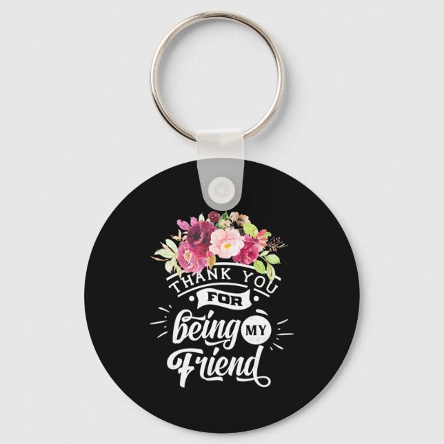 Tack för att vara mina vänner nyckelring (Framsida)