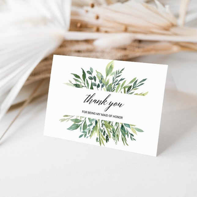 Tack för att vara mitt Maid of honor Bröllop-kort (Skapare uppladdad)