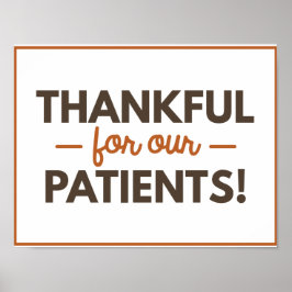 Tack för att våra patienter Poster