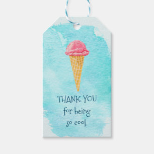 Tack för att vara så Coola Ice Cream Presentetikett