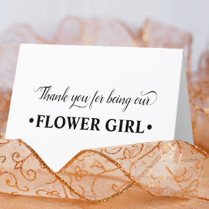 Tack för att vara vår Flower Girl-Bröllopsfest Kort