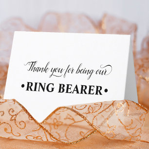 Tack för att vi är vår Ring Bearer-Bröllopsfest Kort