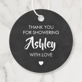 Tack för att visa henne med Kärlek Gift Märkre Gåvor Etiketter