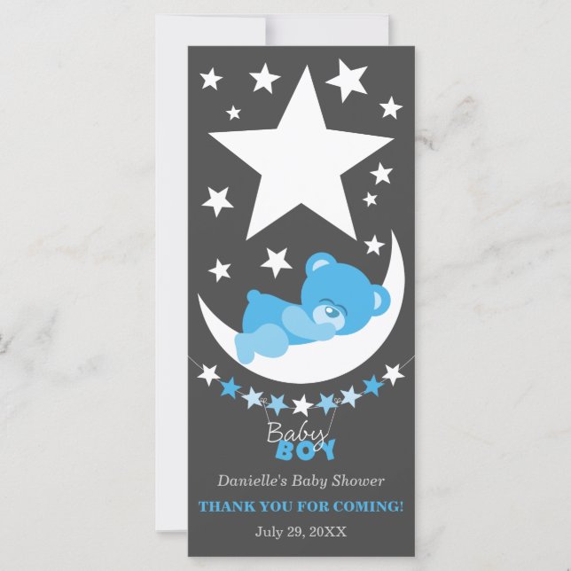 Tack för  av leeping Blue Boy-Nalle (Framsida)