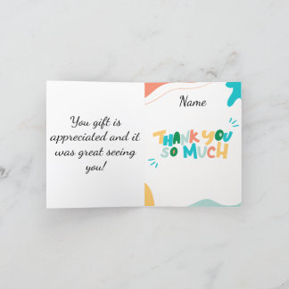 Tack för baby-presenten! kort