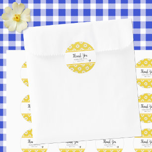 Tack för baby shower för blivande mamma runt klistermärke