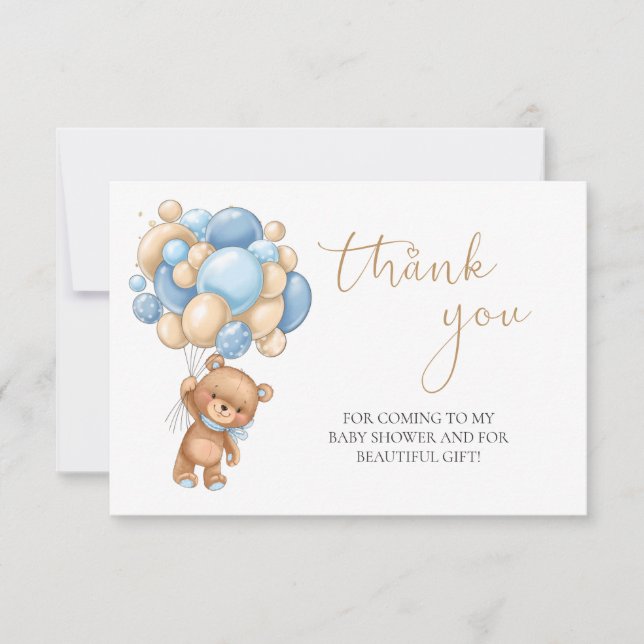 Tack för babybabyskor för nalle Blue Ballobers (Framsida)