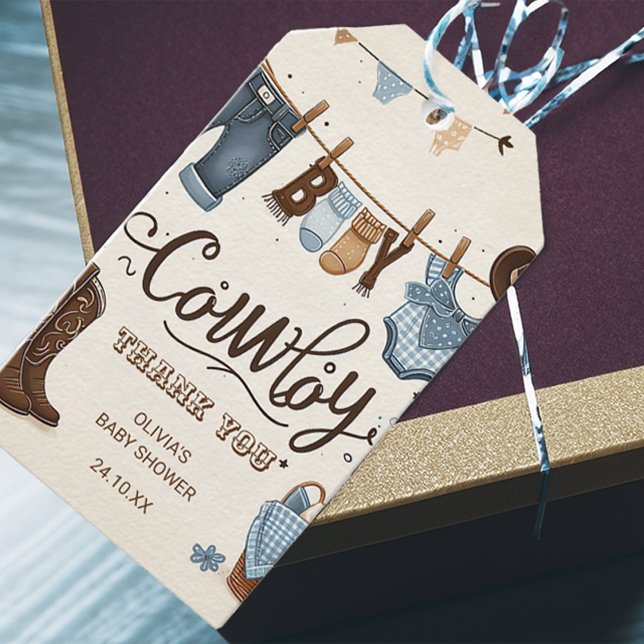 Tack för babydusch presentetikett (Skapare uppladdad)