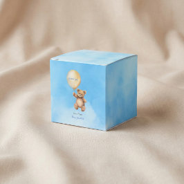 Tack för babyduschen med söt nalle presentaskar