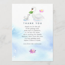 Tack för babykläder i svan