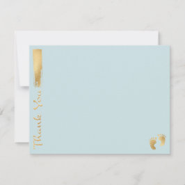 Tack för babyskor, "Blå/Guld"