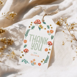 Tack för babyskor för skogar presentetikett