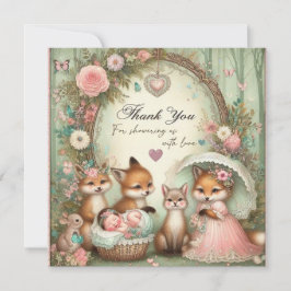 Tack för babyskor inbjudningar