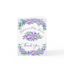 Tack för babyskor, Lila Blommigt