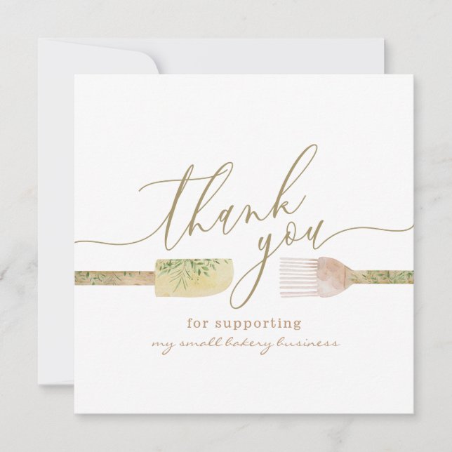 Tack för bakerkonditorier inbjudningar (Framsida)