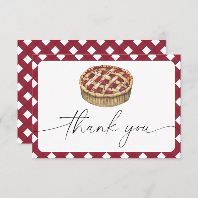 Tack för barnduschen i Watercolor paj (Fram/baksida)