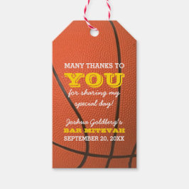 Tack för basketballpresent etikett