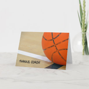 Tack för baskettränare kort