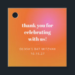 Tack för Bat mitzvah Anpassningsbar för återlinjer Gåvor Etiketter<br><div class="desc">Favoritmärkord för Rosa av Orange för återställande av övertoning Unik Tack för Bat mitzvah Anpassningsbar</div>