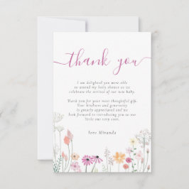 Tack för Bebisdusch för Wildblomma Blommigt