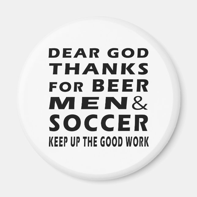 Tack för Beer Manar och Fotboll. Magnet (Framsidan)