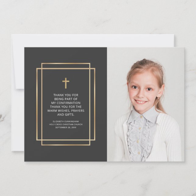 Tack för bekräftelse | Anpassningsbar Photo (Framsida)