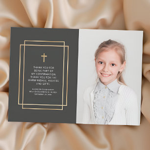 Tack för bekräftelse Anpassningsbar Photo Kort