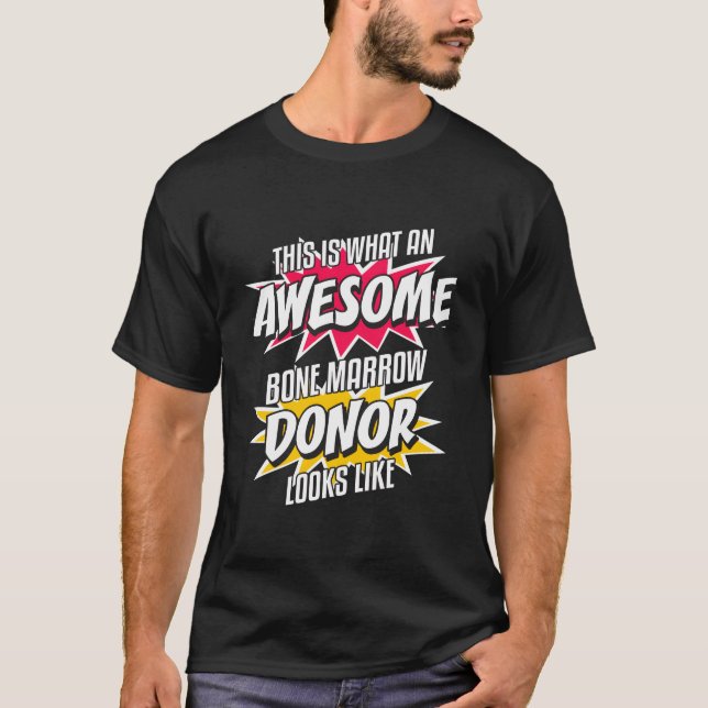 Tack för benmärgstransplantation donation t shirt (Framsida)
