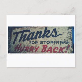 Tack för besöket Kom snart tillbaka! Vykort