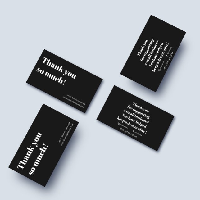 Tack för beställning, anpassning för mindre företa visitkort (Skapare uppladdad)