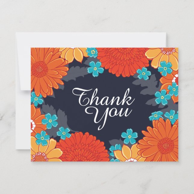 Tack för bin och Blommar Kort (Framsida)