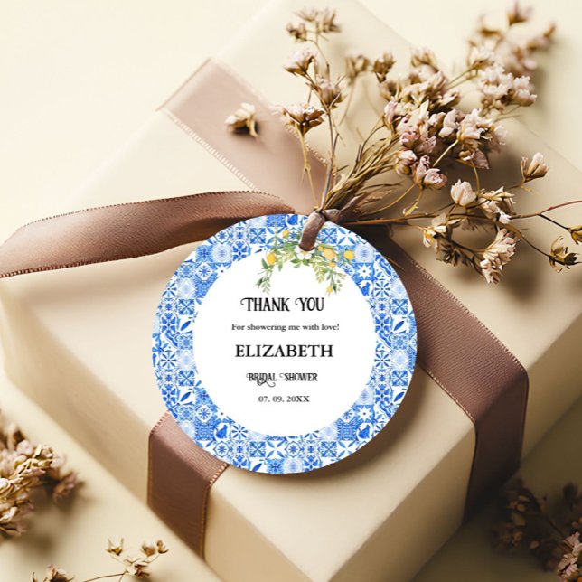 Tack för blå platta, Lemon-Möhippa Gåvor Etiketter (Skapare uppladdad)