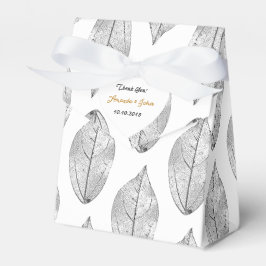 Tack för Black White Foil Wedor Presentaskar