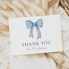 Tack för blått blankblått Pojke Kort