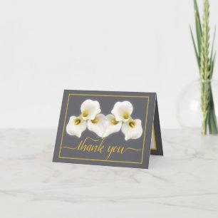 Tack för Blommigt av Chicen Vita Calla Lilies Kort