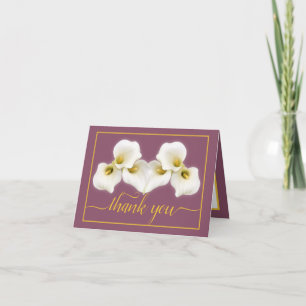 Tack för Blommigt av Chicen Vita Calla Lilies Kort
