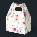 Tack för Blommigt av vintage Presentaskar<br><div class="desc">Hämta snabbknappen utan tidslinje till evenemanget med de här vintage-blommigtens favoritrutor. Med ett vackert designad mönster av handmålade blommor i mjuk rosa, vitt och gult är de perfekter för att lägga till en elegant, mysigt beröring till bröllop, party eller speciellt firande. En snyggt och ett charmerande sätt att presentera dina...</div>