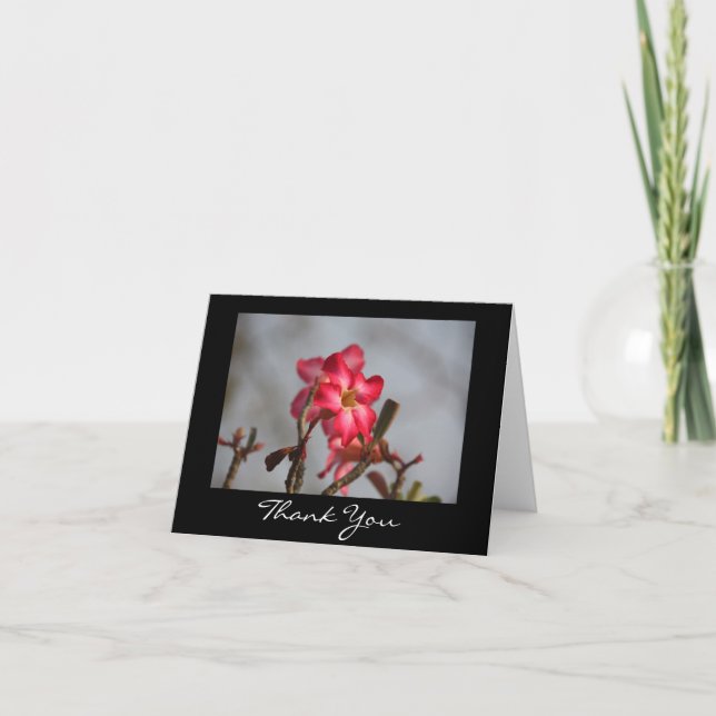 Tack för blommigt kort (Framsida)